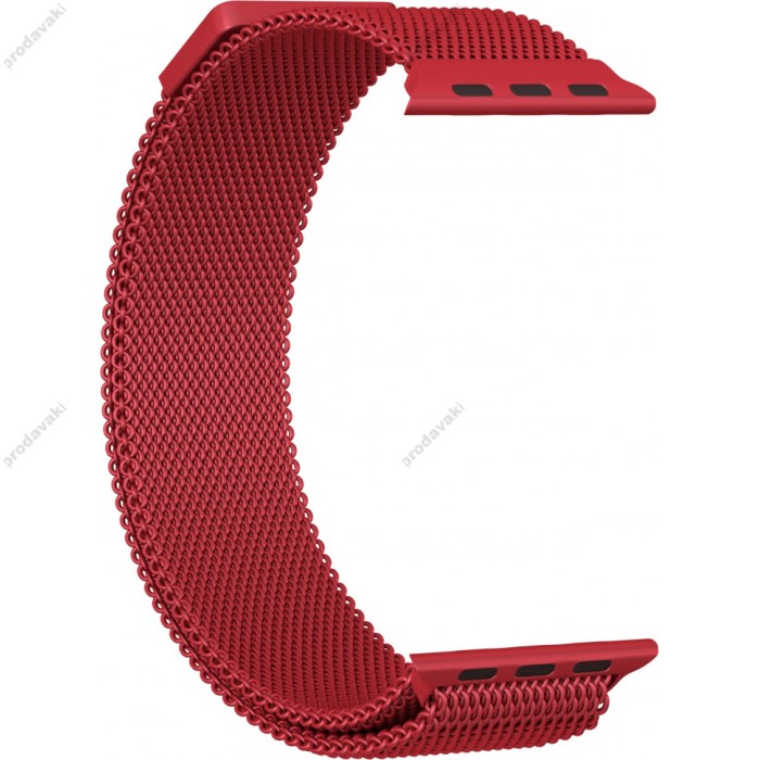 Ремінець Milanese Loop Red для Apple Watch 38mm/40mm/41mm