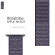 Нейлоновий ремінець Nylon loop 42mm/44mm/45mm для Apple Watch (Midnight Blue)