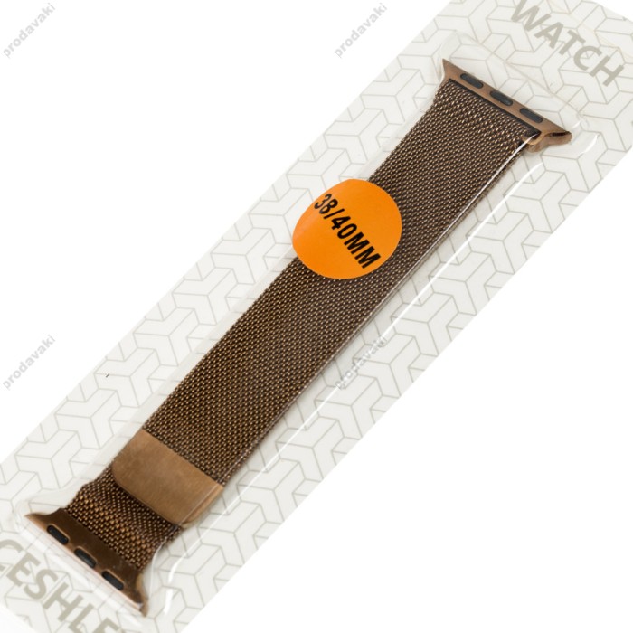 Ремінець для Apple Watch Milanese Loop 38mm/40mm/41mm бронзовий