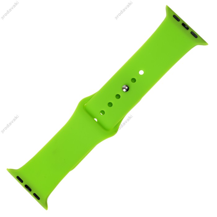 Ремінець для Apple Watch 42mm/44mm/45mm Band Silikone Two - Piece зелений