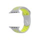 Ремешок для Apple Watch Sport Nike+ 38mm / 40mm / 41mm серо-лимонный