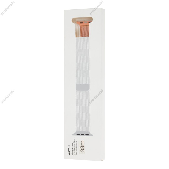 Ремінець для Apple Watch Milanese Loop 38mm/40mm/41mm помаранчевий