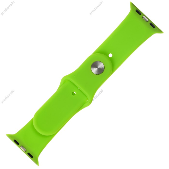 Ремінець для Apple Watch 42mm/44mm/45mm Band Silikone Two - Piece зелений