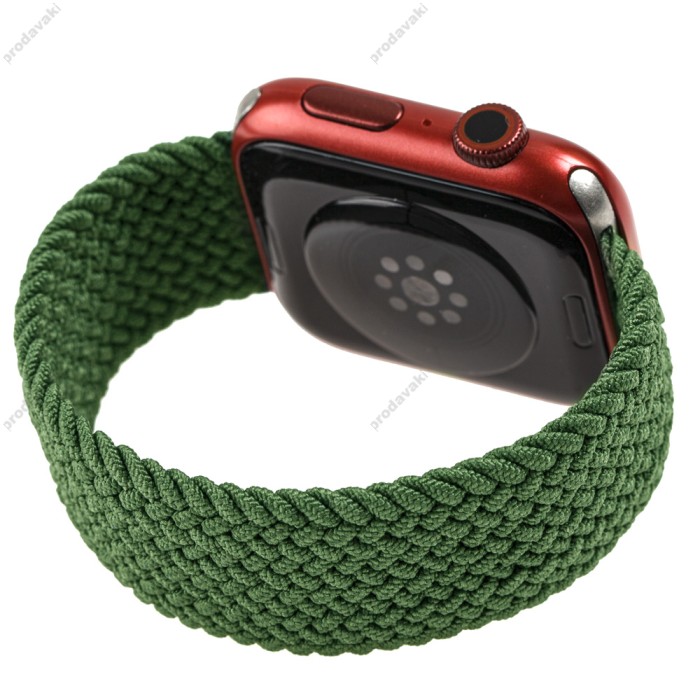 Ремінець для Apple Watch Band Nylon Mono Size M 42mm / 44mm / 45mm зелений