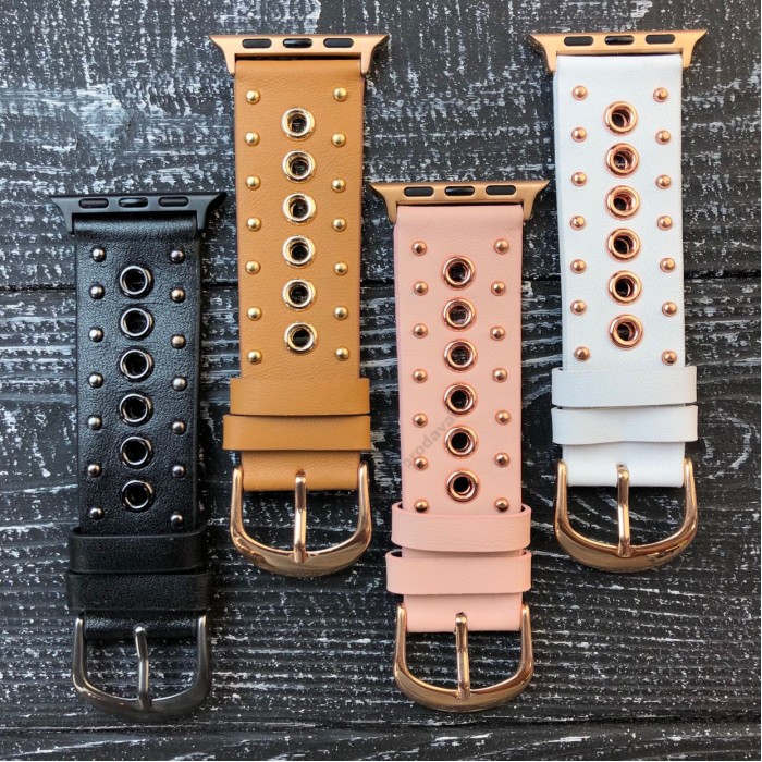 Ремінець Apple Watch Leather &amp; Rings 38mm/40mm/41mm