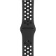 Силіконовий ремінець Nike 42mm / 44mm / 45mm для Apple Watch (Чорний з сірим)