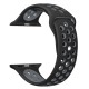 Силіконовий ремінець Nike 42mm / 44mm / 45mm для Apple Watch (Чорний з сірим)