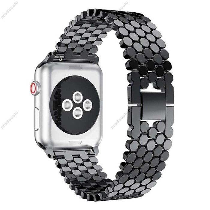 Ремінці Apple Watch Stainless Luxury Steel 42mm / 44mm / 45mm ( Сріблястий / Silver )