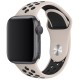 Ремешок для Apple Watch Sport Nike+ 38mm / 40mm / 41mm бежево-черный