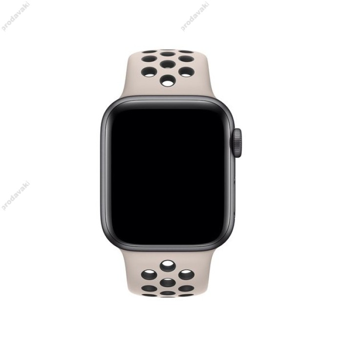Ремешок для Apple Watch Sport Nike+ 38mm / 40mm / 41mm бежево-черный