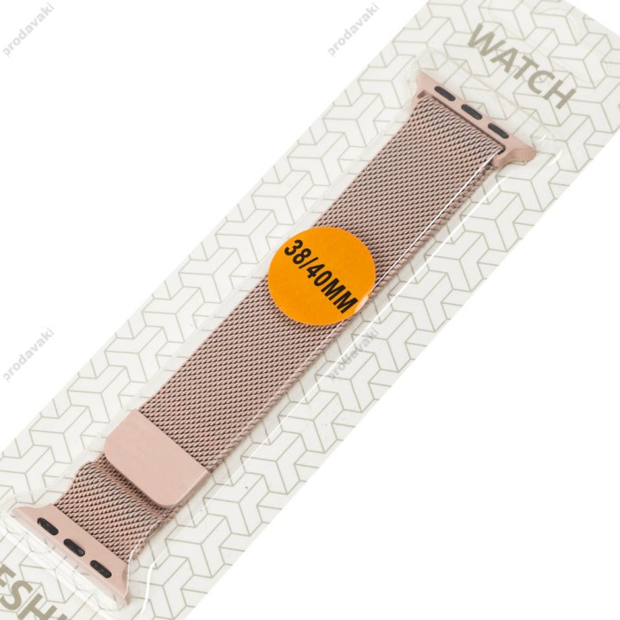Ремінець для Apple Watch Milanese Loop 38mm/40mm/41mm рожевий пісок