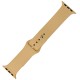 Ремінець для Apple Watch 42mm/44mm/45mm Band Silikone Two - Piece блідо жовтий