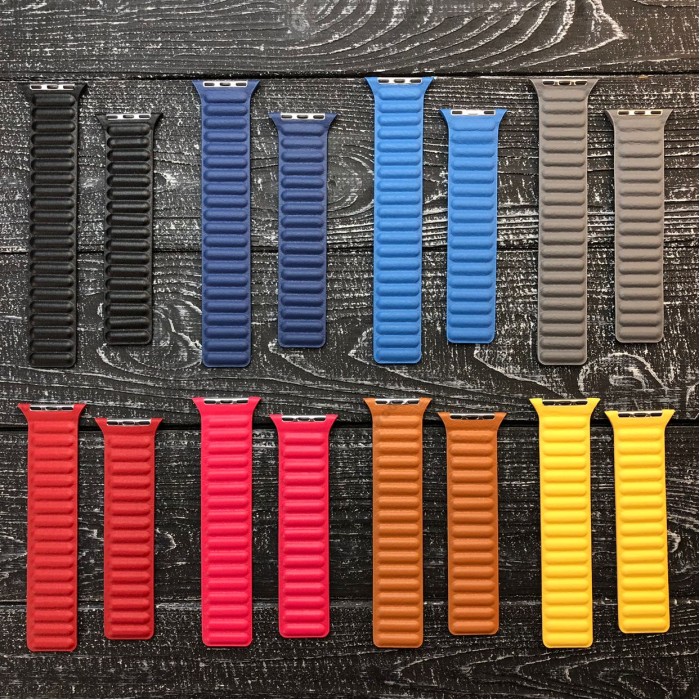 Ремінці Apple Watch Leather Link Magnet 38mm/40mm/41mm