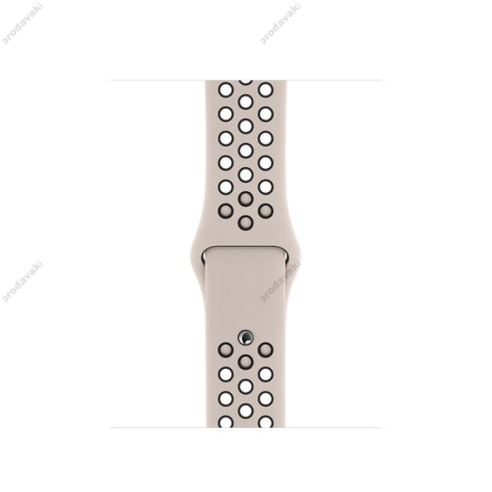 Ремешок для Apple Watch Sport Nike+ 38mm / 40mm / 41mm бежево-черный