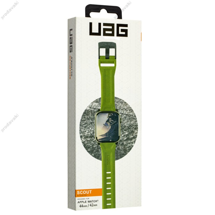 Ремінець для Apple Watch UAG Silicone scout 42mm / 44mm / 45mm зелений