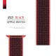 Нейлоновий ремінець Nylon loop 42mm/44mm/45mm для Apple Watch (RED - Black)