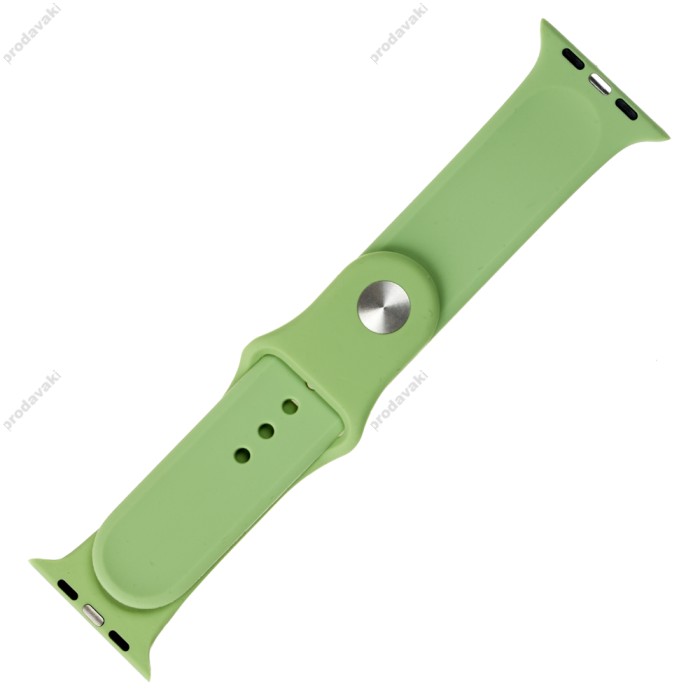 Ремінець для Apple Watch 42mm / 44mm / 45mm Band Silikone Two - Piece м'ятний