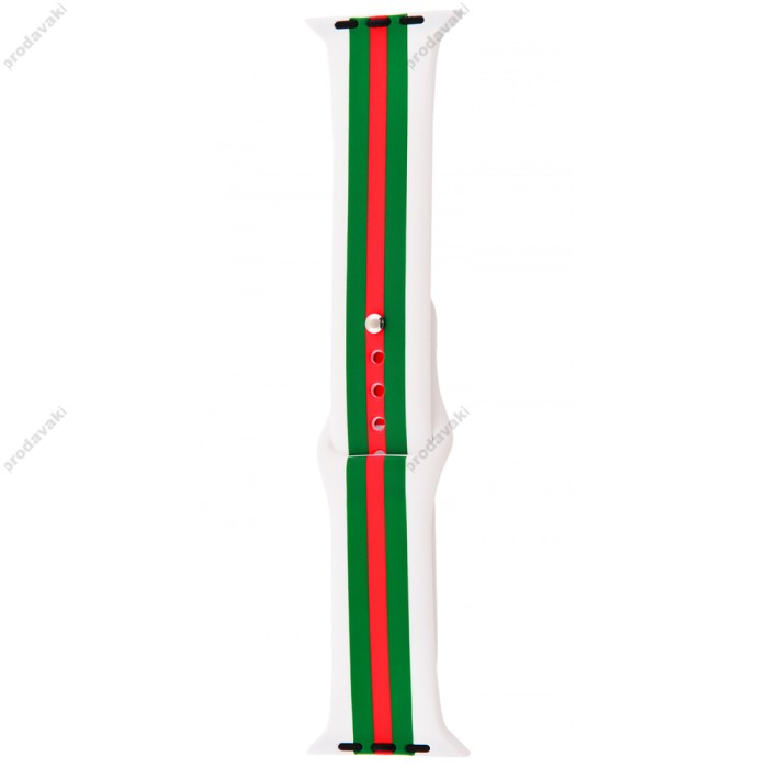Ремінець Sport Band для Apple Watch 42mm / 44mm / 45mm gucci white