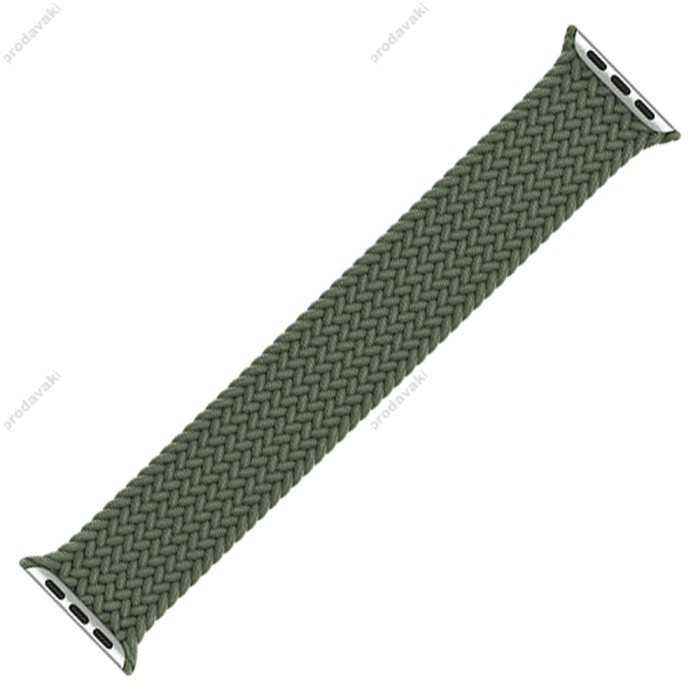 Ремінець Braided Solo Loop для Apple Watch 38mm / 40mm / 41mm 144mm Inverness Green
