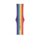 Силіконовий ремінець Триколірний 42mm/44mm/45mm для Apple Watch Pride Edition