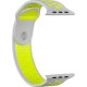 Силіконовий ремінець Nike 38mm/40mm/41mm для Apple Watch (Сірий із зеленим)