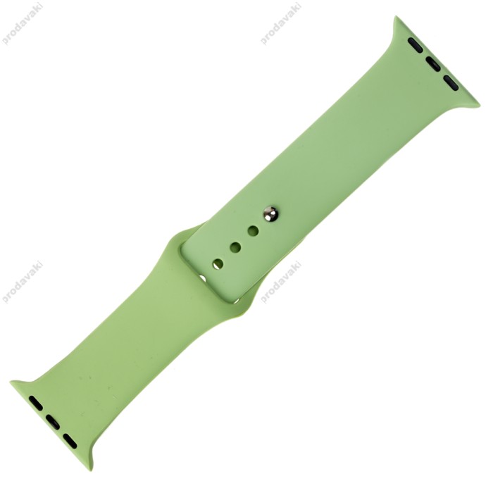 Ремінець для Apple Watch 42mm / 44mm / 45mm Band Silikone Two - Piece м'ятний