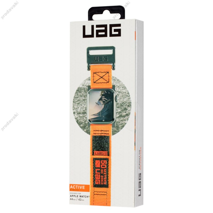 Ремінець для Apple Watch UAG Nylon Loop Active 42mm/44mm/45mm помаранчевий
