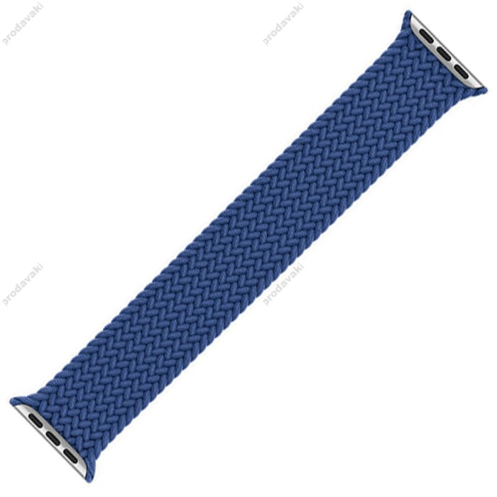 Ремінець Braided Solo Loop для Apple Watch 38mm / 40mm / 41mm 132mm Atlantic blue