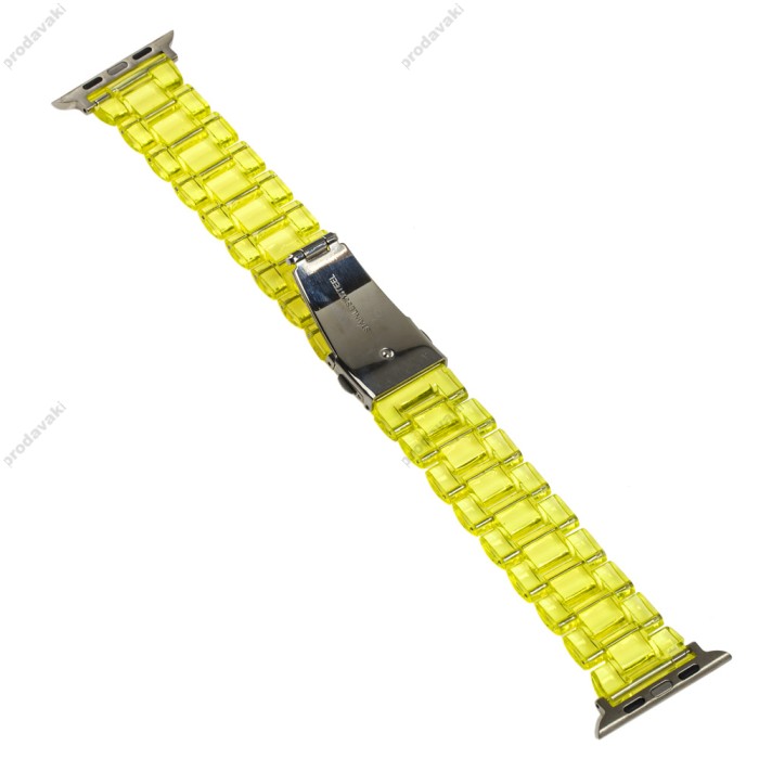 Ремінець для Apple Watch Candy band 42mm/44mm/45mm лимонний