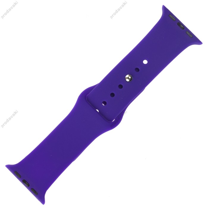 Ремінець для Apple Watch 42mm/44mm/45mm Band Silikone Two - Piece фіолетовий