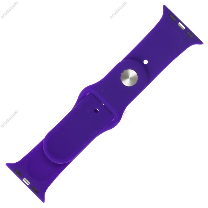 Ремінець для Apple Watch 42mm/44mm/45mm Band Silikone Two - Piece фіолетовий