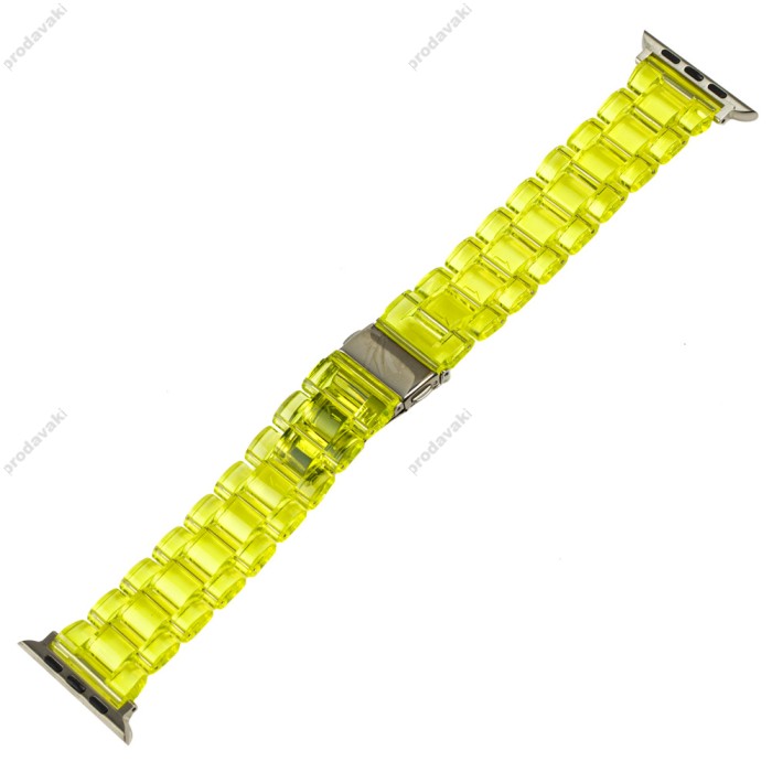 Ремінець для Apple Watch Candy band 42mm/44mm/45mm лимонний