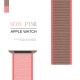Нейлоновий ремінець Nylon loop 42mm/44mm/45mm для Apple Watch (Neon Pink)