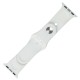 Ремінець Sport Band для Apple Watch 42mm / 44mm / 45mm off white white