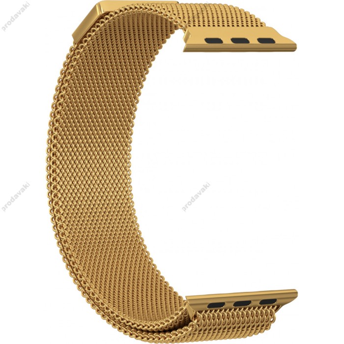 Ремінець Milanese Loop Gold для Apple Watch 42mm/44mm/45mm
