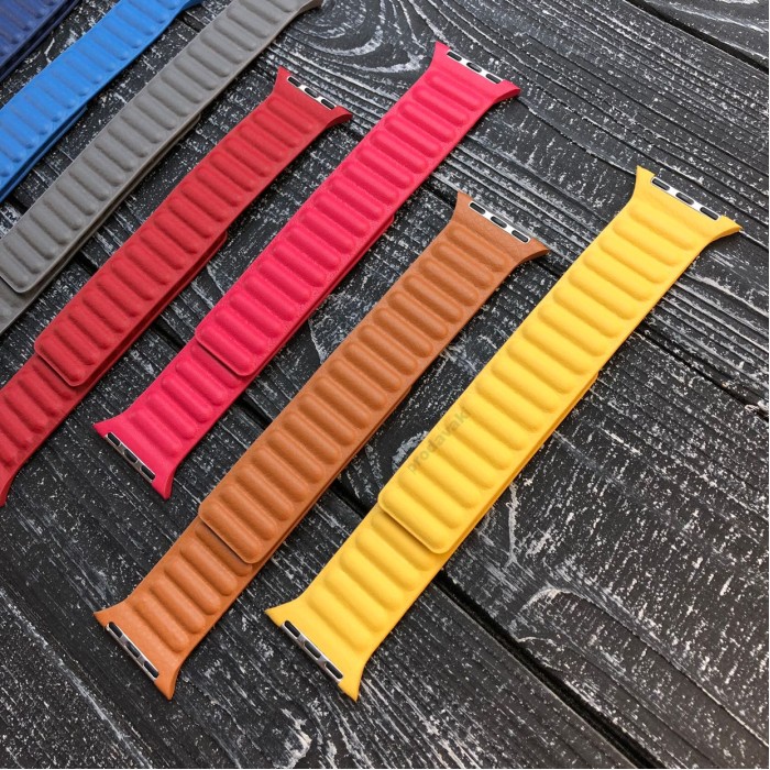 Ремінці Apple Watch Leather Link Magnet 42mm/44mm/45mm