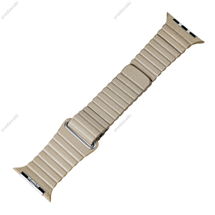 Ремінець для Apple Watch Leather Loop 42mm / 44mm / 45mm бежевий