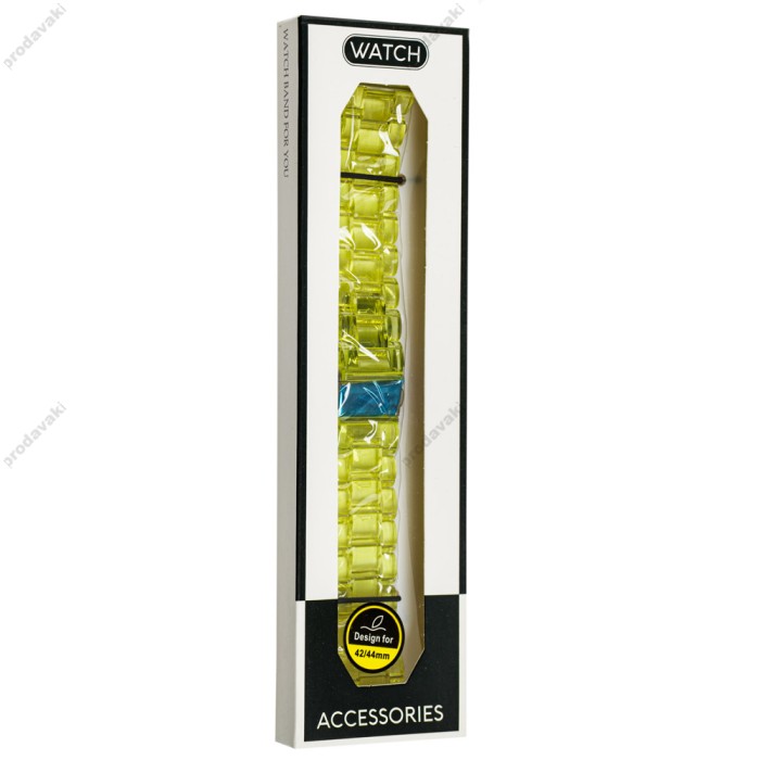 Ремінець для Apple Watch Candy band 42mm/44mm/45mm лимонний