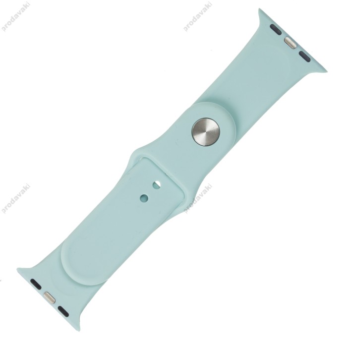 Ремінець для Apple Watch 42mm/44mm/45mm Band Silikone Two - Piece бірюзовий