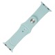Ремінець для Apple Watch 42mm/44mm/45mm Band Silikone Two - Piece бірюзовий