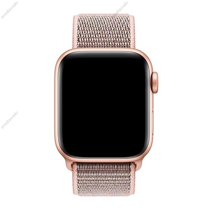 Нейлоновий ремінець Nylon loop 42mm/44mm/45mm для Apple Watch (Light Pink)