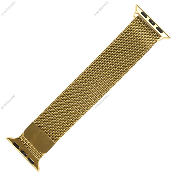 Ремінець для Apple Watch Milanese Loop 38mm/40mm/41mm золотистий