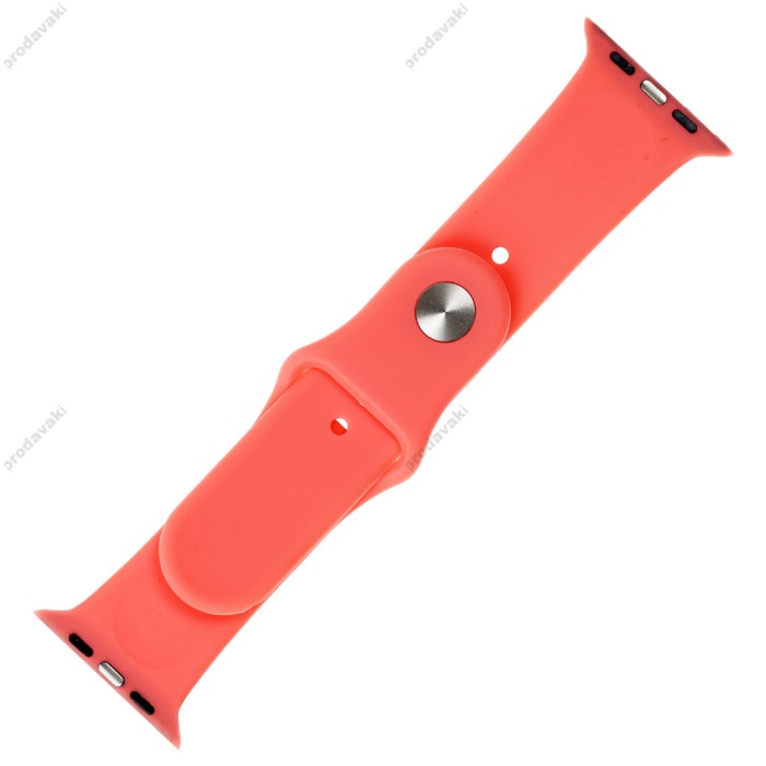 Ремінець для Apple Watch 42mm/44mm/45mm Band Silikone Two - Piece яскраво червоний