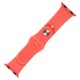 Ремінець для Apple Watch 42mm/44mm/45mm Band Silikone Two - Piece яскраво червоний