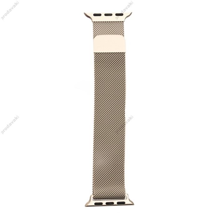 Ремінець для Apple Watch Milanese Loop 42mm/44mm/45mm темно-золотистий