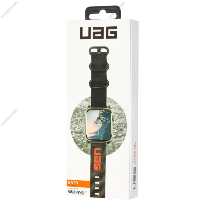 Ремінець для Apple Watch UAG Nylon Nato 42mm/44mm/45mm чорний