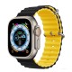 Ремінець для Apple Watch 42/44/45/49 mm Ocean Band black yellow