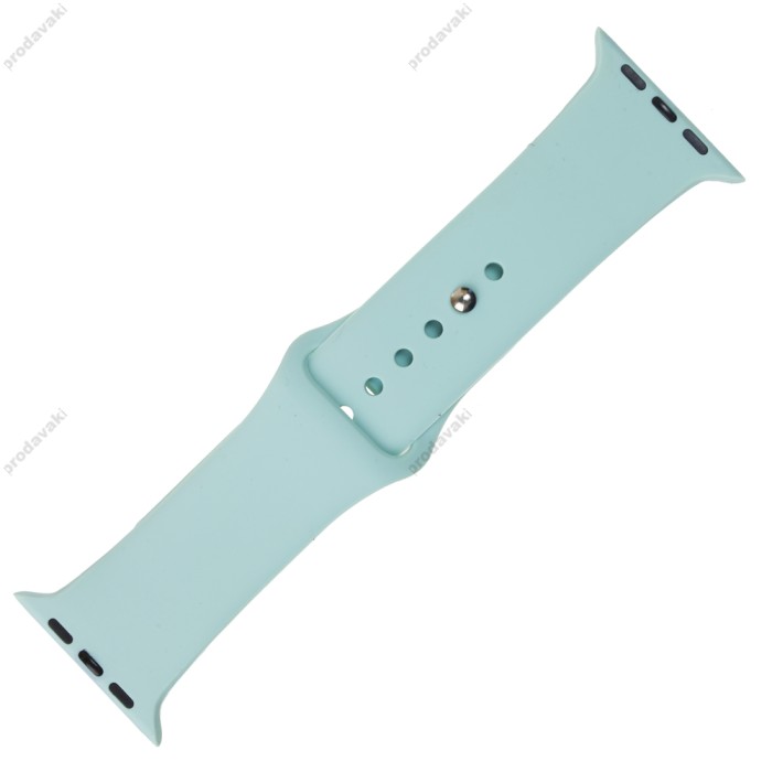 Ремінець для Apple Watch 42mm/44mm/45mm Band Silikone Two - Piece бірюзовий