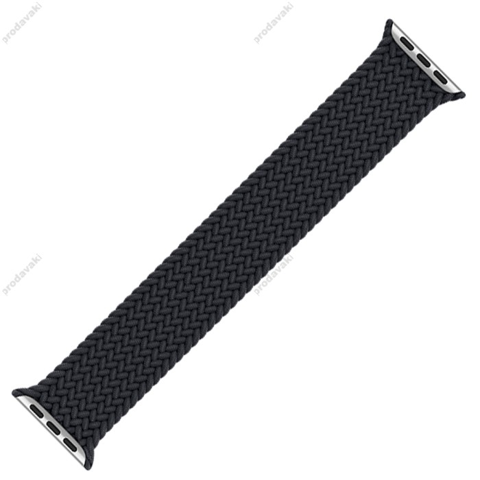 Ремінець Braided Solo Loop для Apple Watch 38mm / 40mm / 41mm 144mm Charcoal