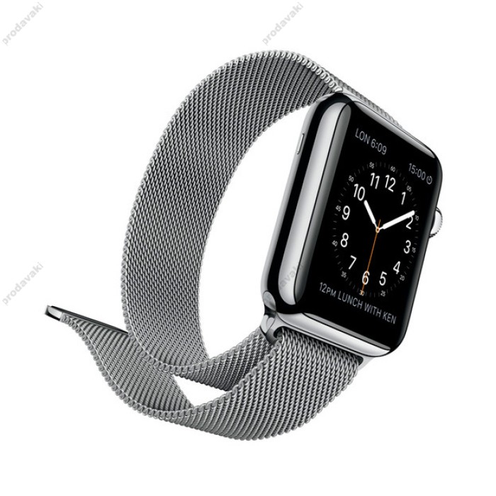 Ремінець Milanese Loop Silver для Apple Watch 38mm/40mm/41mm